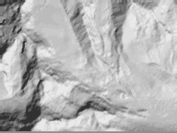 Hillshade relief of Rikha Samba Glacier
