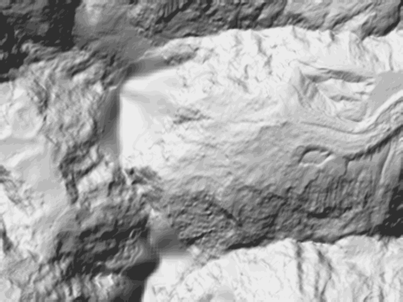 Hillshade relief of record 15.04070