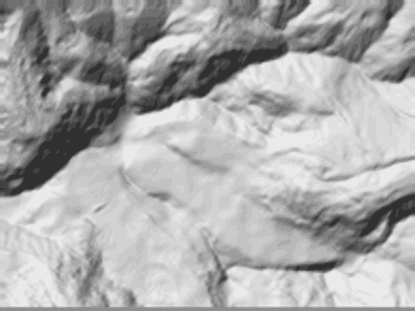 Hillshade relief of Jialakang Glacier